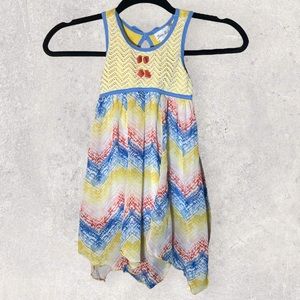 Girls Jona Michelle size 4T multicolor dress.
